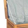 vidaXL Záhradný úložný box s vreckom 150x50x55 cm masívny teak