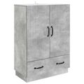 vidaXL Servírovacia skriňa so zásuvkou Betónovo sivá 66 x 34,5 x 92 cm