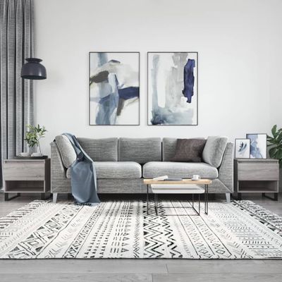 vidaXL Konferenčné stolíky 2 ks sivé sonoma 50x46x50 cm kompoz. drevo