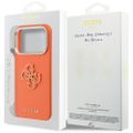 Guess HC PU FW RESIN LOGO ORANGE puzdro pre iPhone 17 Pro 6,3"