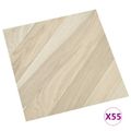 vidaXL Podlahové dosky Béžová 5,11 m² 55 ks PVC