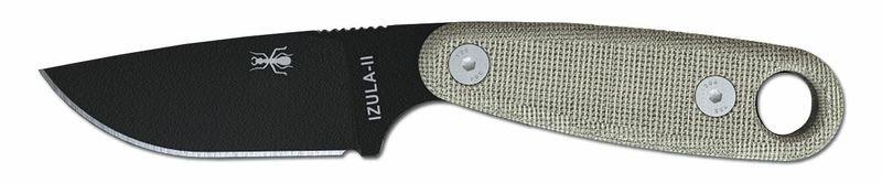ESEE IZULA-II-B Black nôž na krk 7,3cm, Micarta, puzdro
