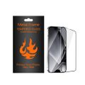 Tempered glass metal frame for Samsung Galaxy A06s black frame