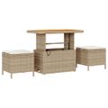 vidaXL Súprava záhradných pohoviek 9 ks 8-Počet miest Béžová