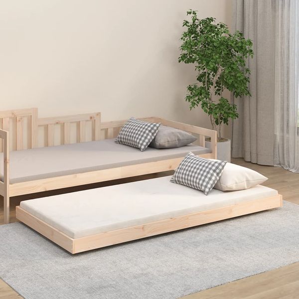 vidaXL Posteľ bez matraca 75x190 cm masívna borovica