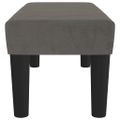 vidaXL Lavička tmavosivá 70x30x30 cm zamat