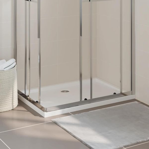 vidaXL Obdĺžniková sprchová vanička z ABS biela 70x100 cm