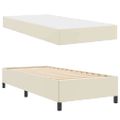 vidaXL Rám postele s matracmi Krémová 90 x 200 cm látka