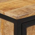 vidaXL Komoda 105x35x70 cm surový mangový masív
