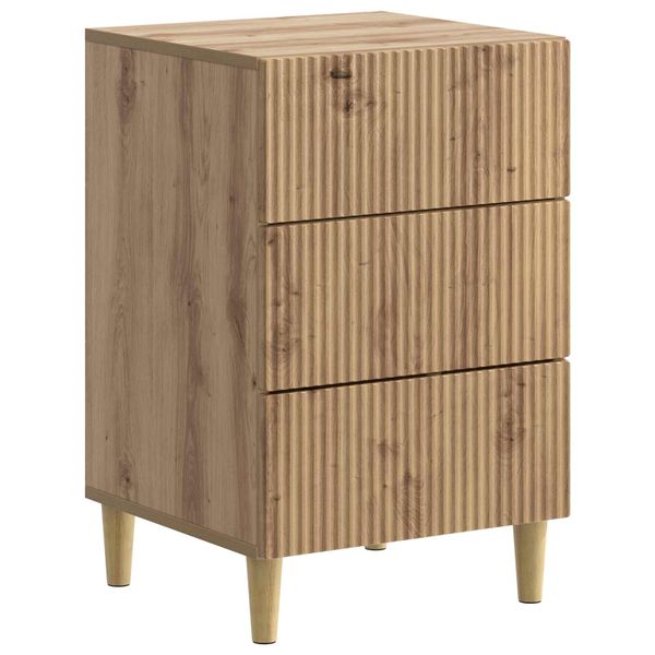 vidaXL Nočný stolík Dub artisan 43 x 41 x 66,5 cm Kompozitné drevo