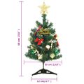 vidaXL Umelý osvetlený vianočný stromček s 30 LED zelený 60 cm