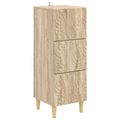 vidaXL Zásuvkový kabinet Dub sonoma 33 x 34,5 x 90 cm Kompozitné drevo