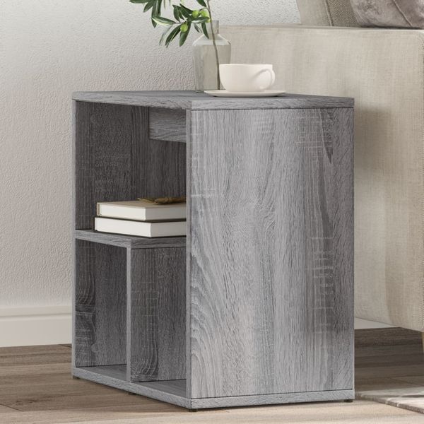 vidaXL Príručné stolíky 2 ks sivé sonoma 50x30x50 cm kompozitné drevo