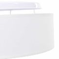 vidaXL Stropná lampa so bodmi Biela 38 x 38 x 13,5 cm látka