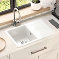 vidaXL Drez 80% Kvárc a 20% Živica 670 x 460 mm Biela