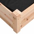 vidaXL Záhradný vyvýšený záhon s vložkou 120x120x25 cm masívna jedľa
