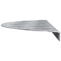vidaXL Schodový rošt 5 ks 60 x 18 x 2,5 cm Strieborná Hliník