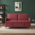 vidaXL Sofa s úložným priestorom Víno červené 152 x 78 x 87 cm