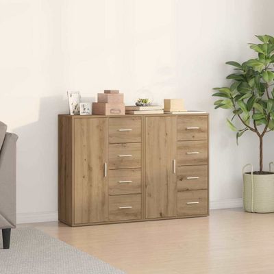 vidaXL Servírovacia skriňa 2 pcs Remeselný dub 60 x 31 x 84 cm