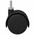 vidaXL Kolieska 2 ks Čierna 40,1 x 37,8 mm PP a železo