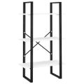 vidaXL Knižnica s 5 policami, biela 60x30x175 cm, kompozitné drevo