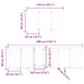 vidaXL Brána pre psa s dverami skladacia 9 panely 450cm topoľové drevo
