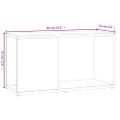 vidaXL TV skrinka dymový dub 60x24x32 cm spracované drevo