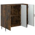 vidaXL Servírovacia skriňa Dymový dub 89 x 34,5 x 80 cm