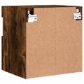 vidaXL TV nástenné skrinky s LED svetlami 2 ks dymový dub 40x30x40 cm