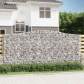 vidaXL Oblúkový gabionový kôš 400x50x180/200 cm pozinkované železo