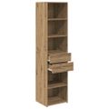 vidaXL Highboard Remeselný dub 45 x 42,5 x 185 cm Kompozitné drevo