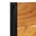 Čelo vidaXL 120 cm z masívneho dreva akácia a železo