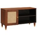 vidaXL TV skrinka Hnedá 80 x 31,5 x 46 cm Masívne mango drevo
