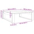 vidaXL Konferenčný stolík staré drevo 100x100x35cm drevotrieska