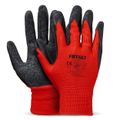Ochranné rukavice polyesterové, potiahnuté latexom, veľkosť 8 (2 páry), trieda 2121X – AMiO-04635