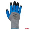 Ochranné rukavice polyesterové, potiahnuté penou na 3/4 povrchu, veľkosť 9 (2 páry), trieda 3131X – AMiO-04644