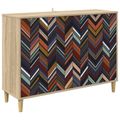 vidaXL Servírovacia skriňa OMMEN Sonoma 102 x 33 x 75 cm