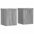 vidaXL Stojany na rastliny 2 ks sivé sonoma 15x15x20 cm kompoz. drevo