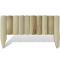 vidaXL Záhradné palisády z polien, panely 10 ks, drevo 60 cm
