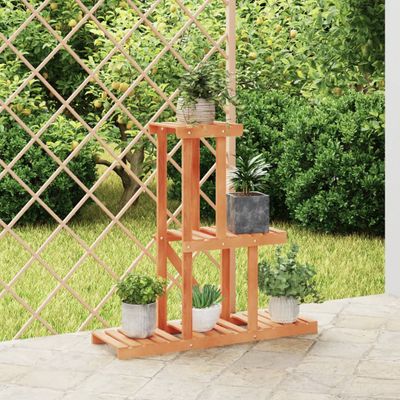 vidaXL Stojan na kvetiny 81x25x75,5 cm masívna jedľa