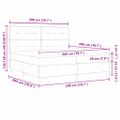 vidaXL Posteľ s pružinovým rámom Tmavomodrá 200 x 200 cm Zamat