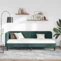 vidaXL Rohový rám postele Tmavozelená 80 x 200 cm Zamat