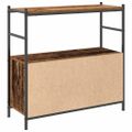 vidaXL Regál na knihy 80 x 30 x 78,5 cm Kompozitné drevo Dymová dub
