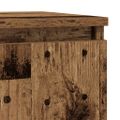 vidaXL Komoda so zásuvkou, staré drevo 71x35x84 cm, kompozitné drevo