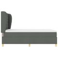 vidaXL Posteľ s pružinovým rámom Tmavo šedá 200 x 140 cm látka