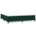 vidaXL Box Spring Posteľ bez matraca Tmavo zelená 200x210 cm Zamat