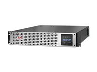 UPS (na montáž na regál) - interaktívna linka, 8x IEC C13, 1x IEC C19, SmartConnect+SmartSlot, AVR, LCD - AC 220/230/240 V - 1980 watt - 2200 VA - USB, serial, RJ-45 - výstupné konektory: 9 - 2U - čierna so strieborným predným rámom