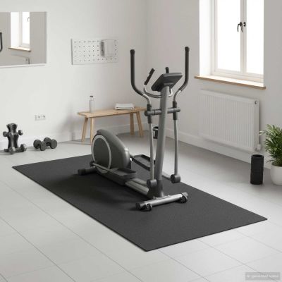 vidaXL Ochranná podložka na šport Čierny 180 x 75 x 0,6 cm