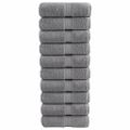 vidaXL Prémiové uteráky pre hostí SOLUND 10 ks sivé 30x50 cm 600 g/m²