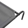 vidaXL vyvýšená posteľ pre psa sivá 130x80x20 cm Oxford látka a oceľ